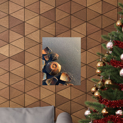 Winter Broken Pottery Gold Repair Wall Art Print | Artful Decor