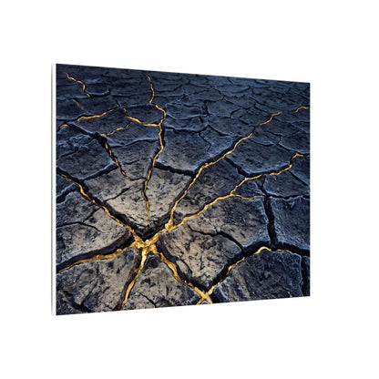 Cracked Earth Broken Beauty Canvas Art | Artful Kintsugi Art