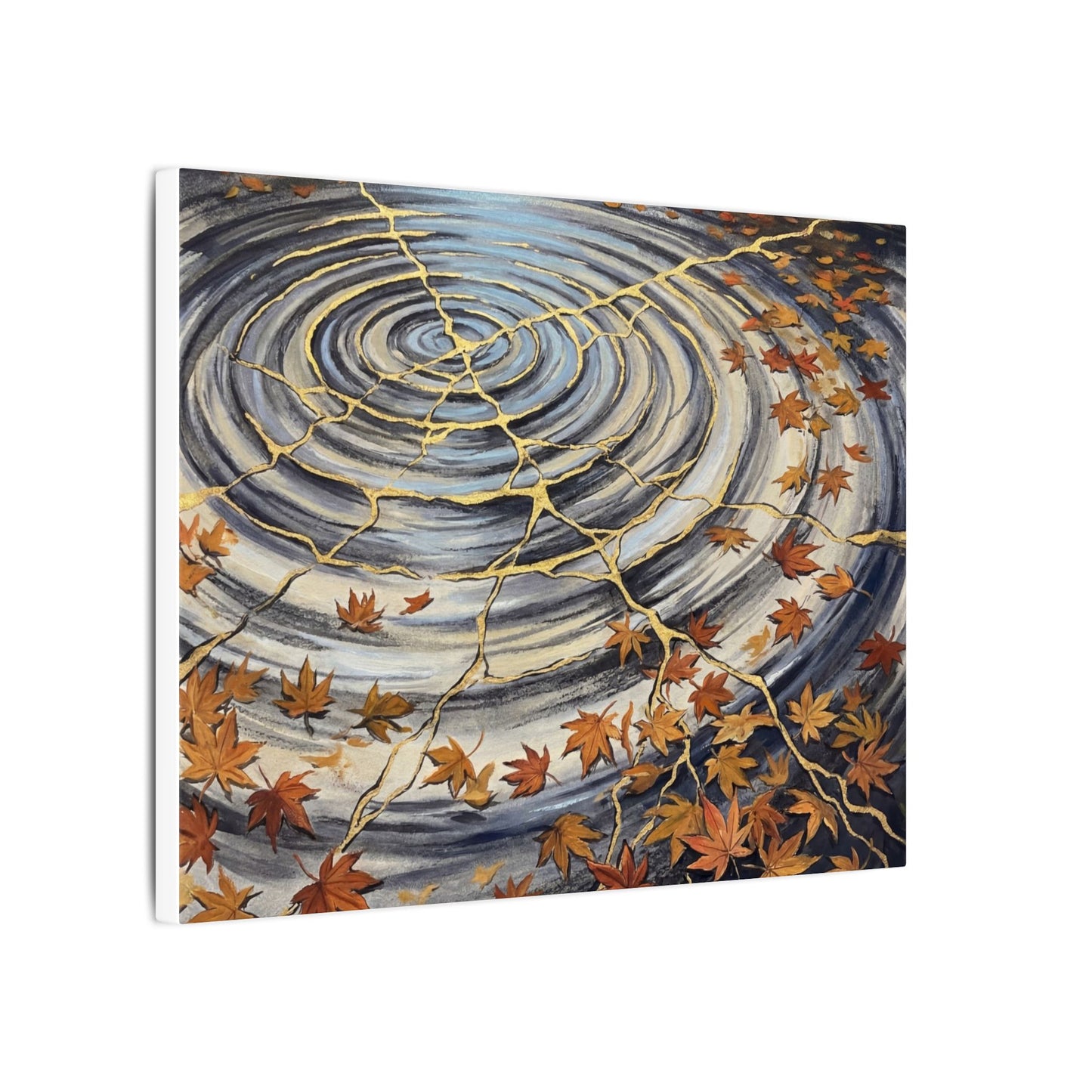 Moonlight Water Ripple Canvas Art - Kintsugi Fukinsei