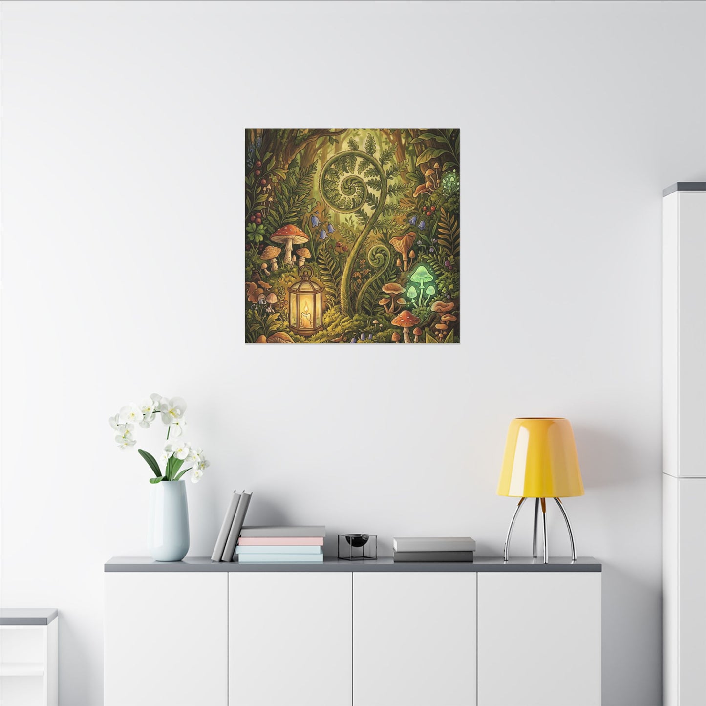 Elegant Ceramic Bowl Canvas Art - Minimal Line Japandi