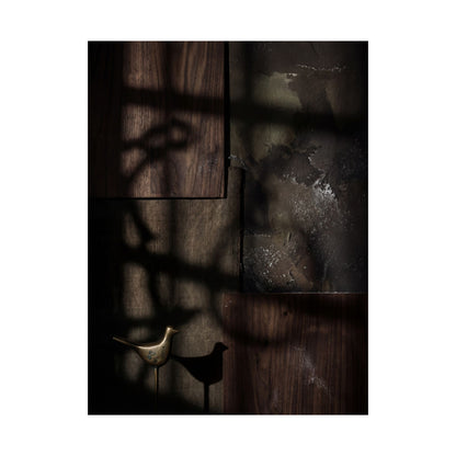 Candlelight Shadow Play Wall Art Print - Dark Japandi Datsuzoku