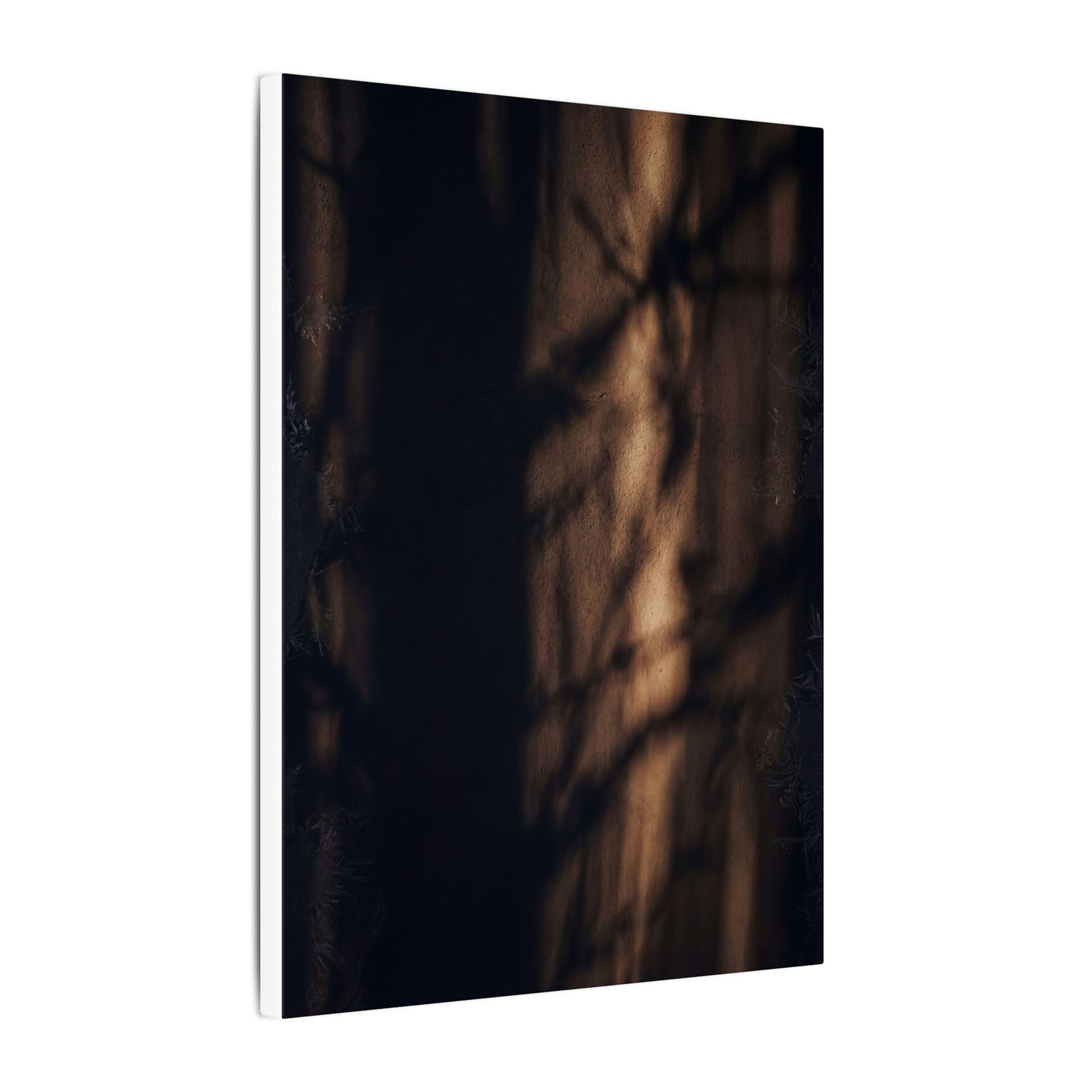 Winter Shadow Play Moody Minimal Canvas Art | Luxurious Decor