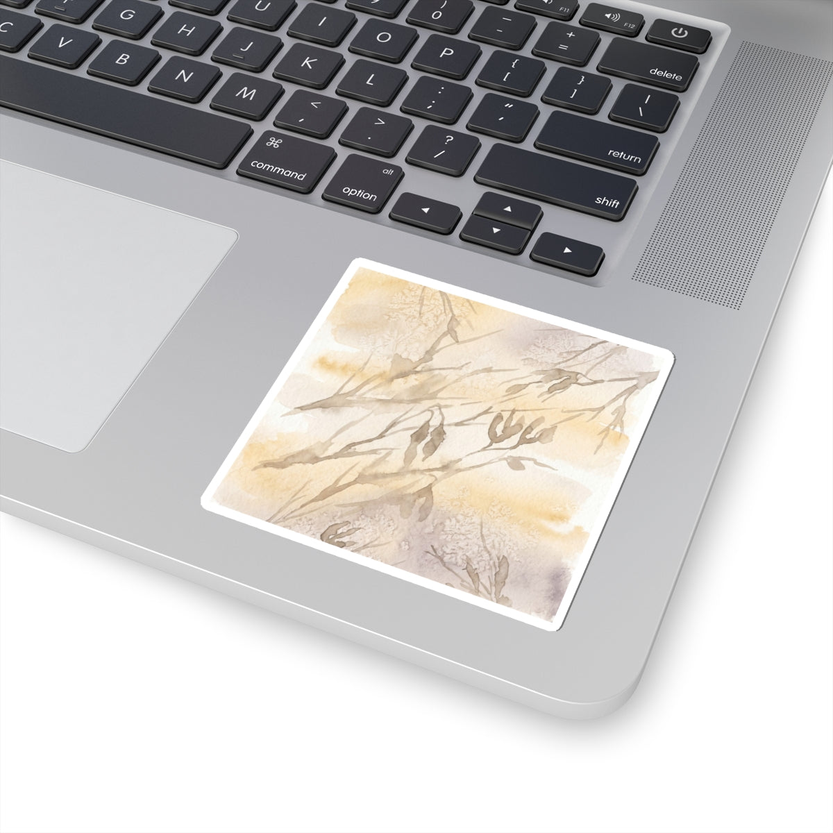 Japandi Shadow Play in Golden Hour | Watercolor Sticker