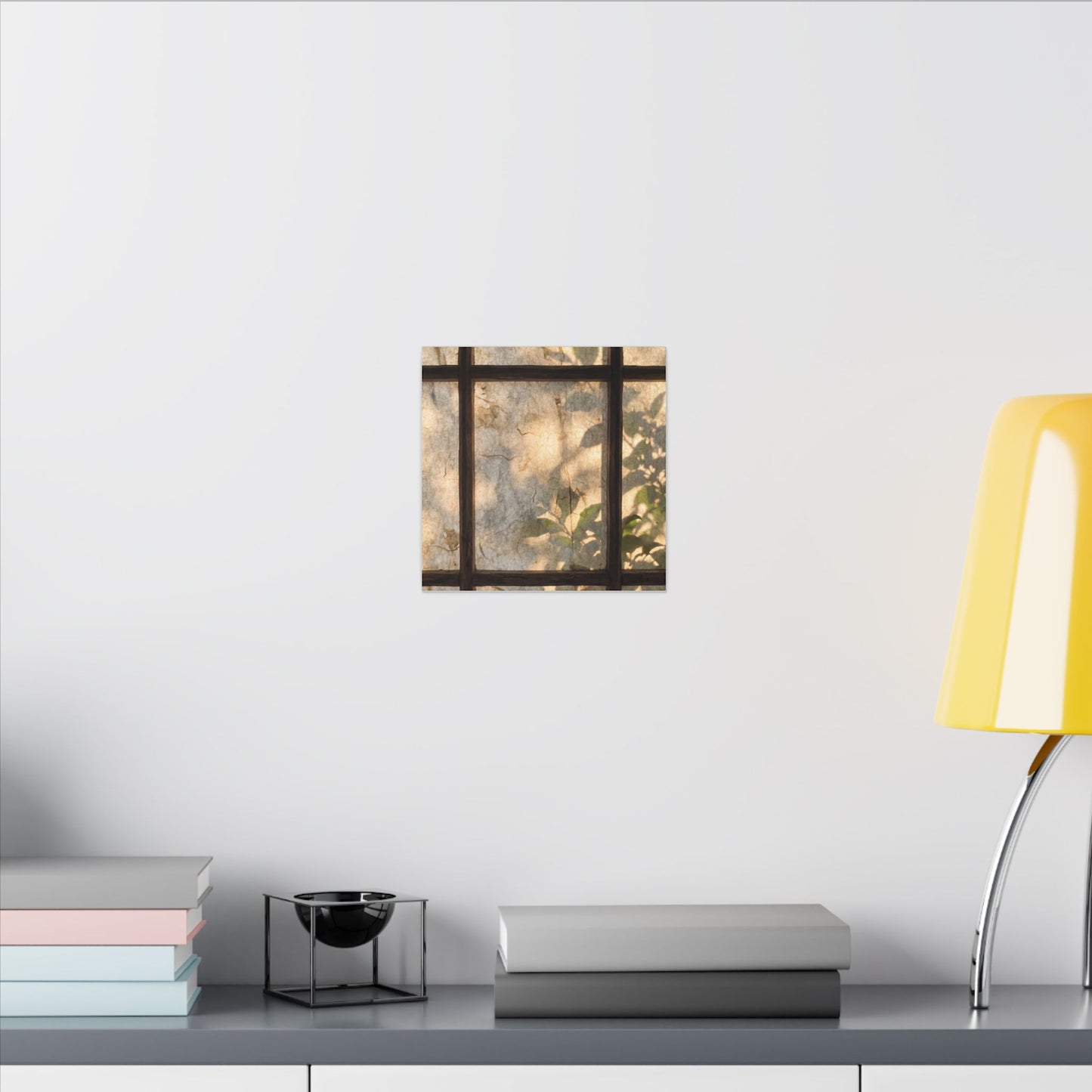 Golden Hour Shoji Screen Canvas Art - Japandi Mono No Aware