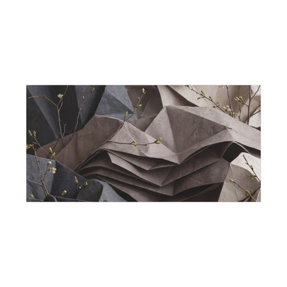 Neutral Paper Fold Canvas Art - Texture Japandi