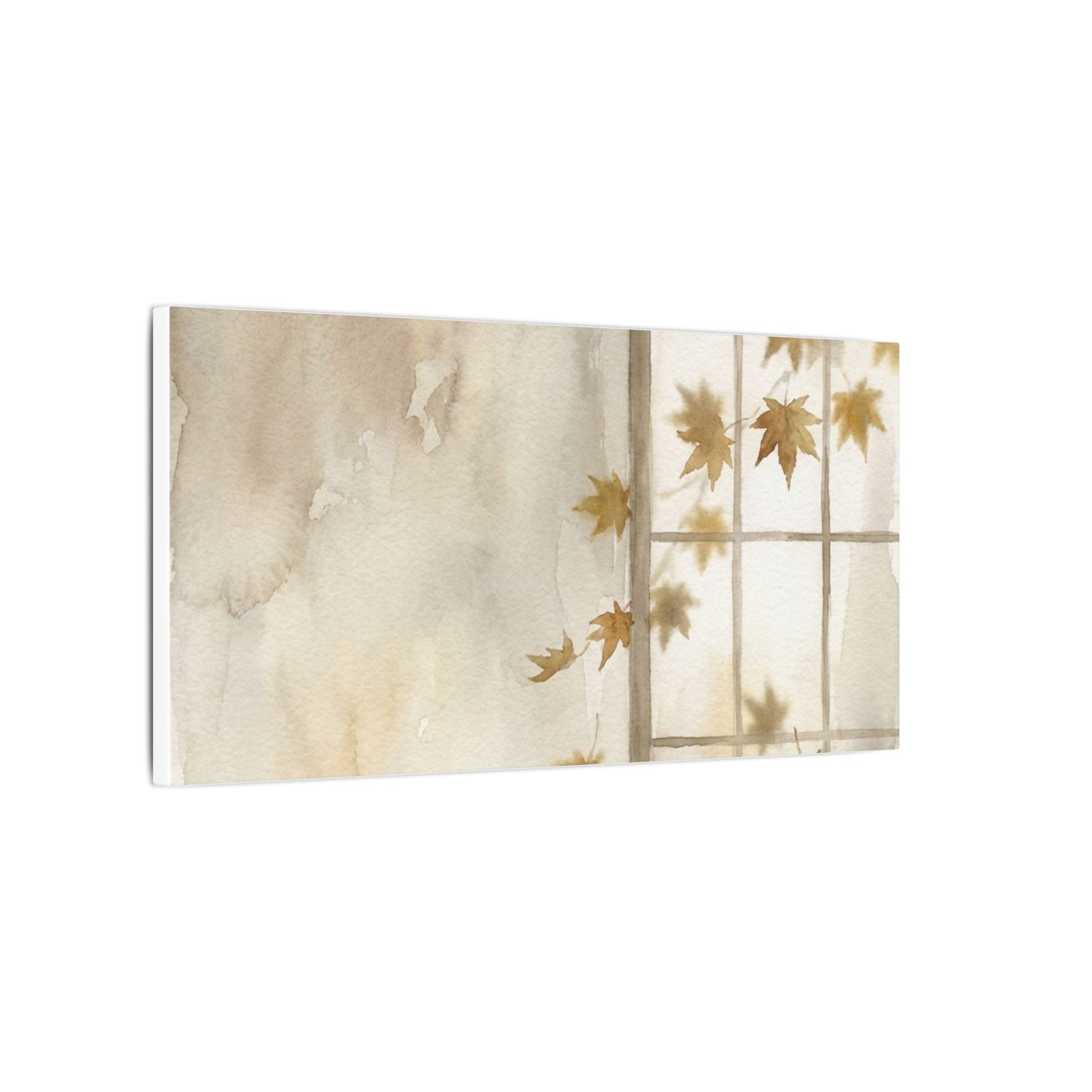 Warm Shoji Screen Canvas Art - Watercolor Japandi
