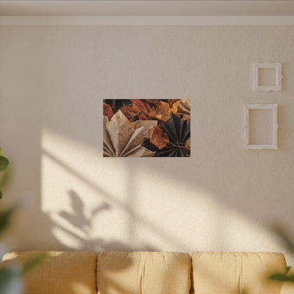 Paper Fold Texture Canvas Art | Elegant Japandi Art