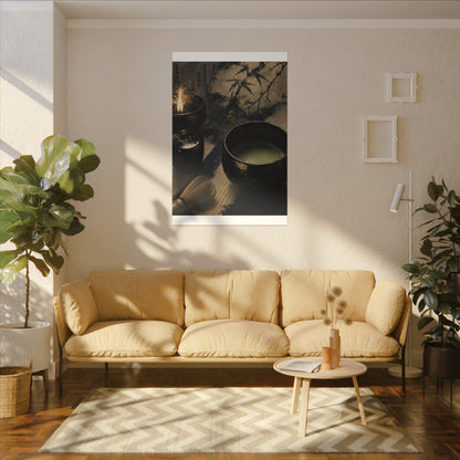Ma Tea Ceremony Canvas Art - Zen Sumi E