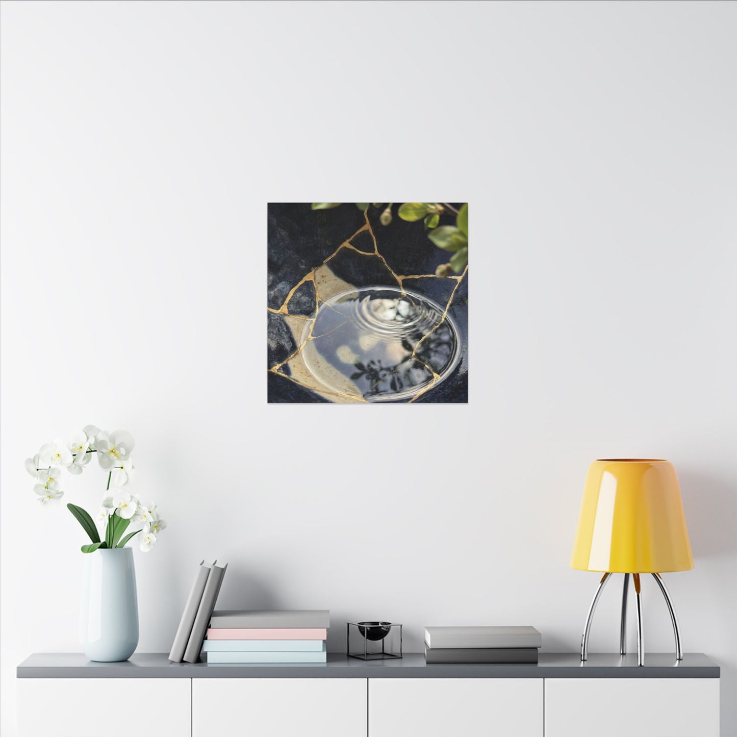 Water Ripple Spring Canvas Art | Kintsugi Beautiful Design