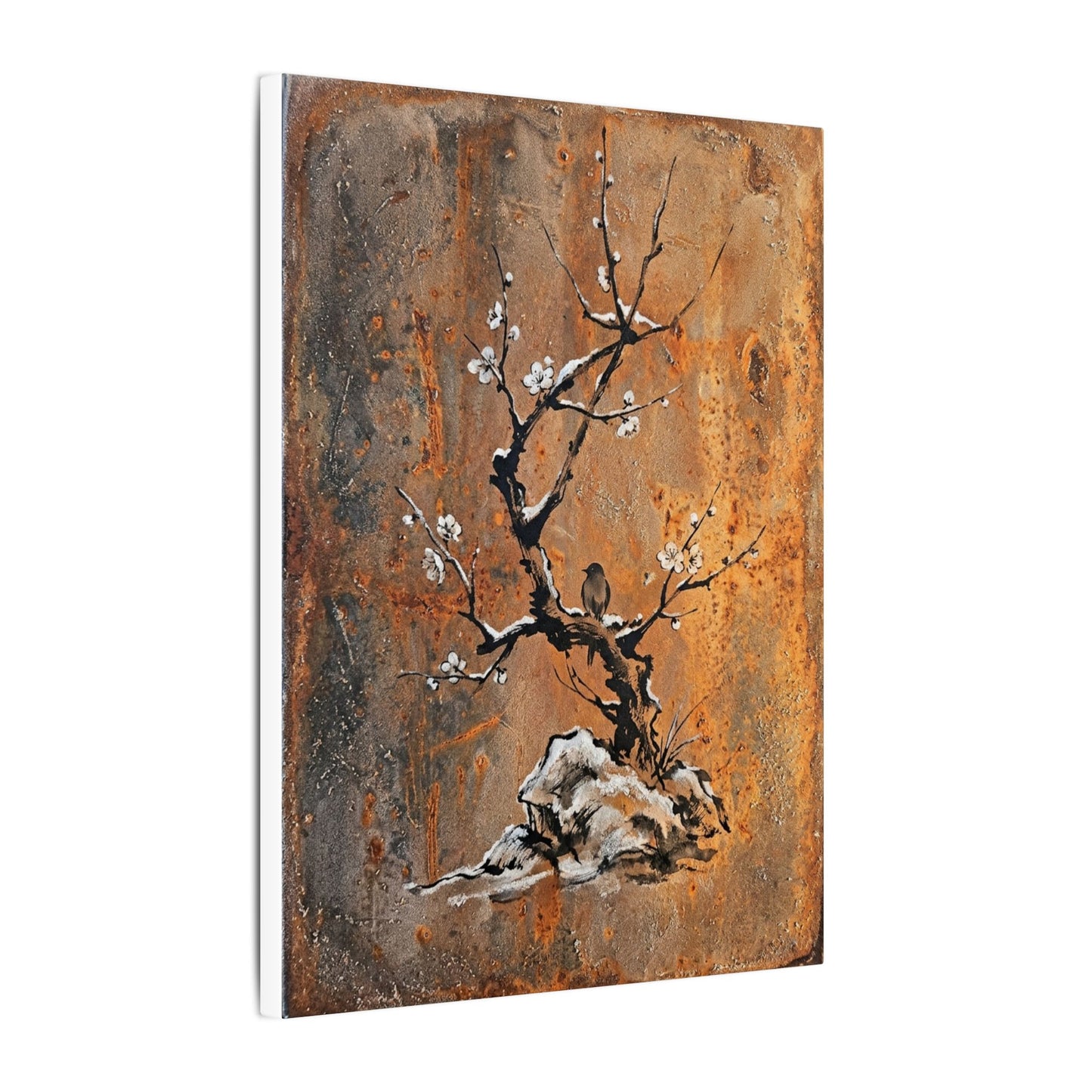 Datsuzoku Rust Patina Canvas Art - Zen Sumi E