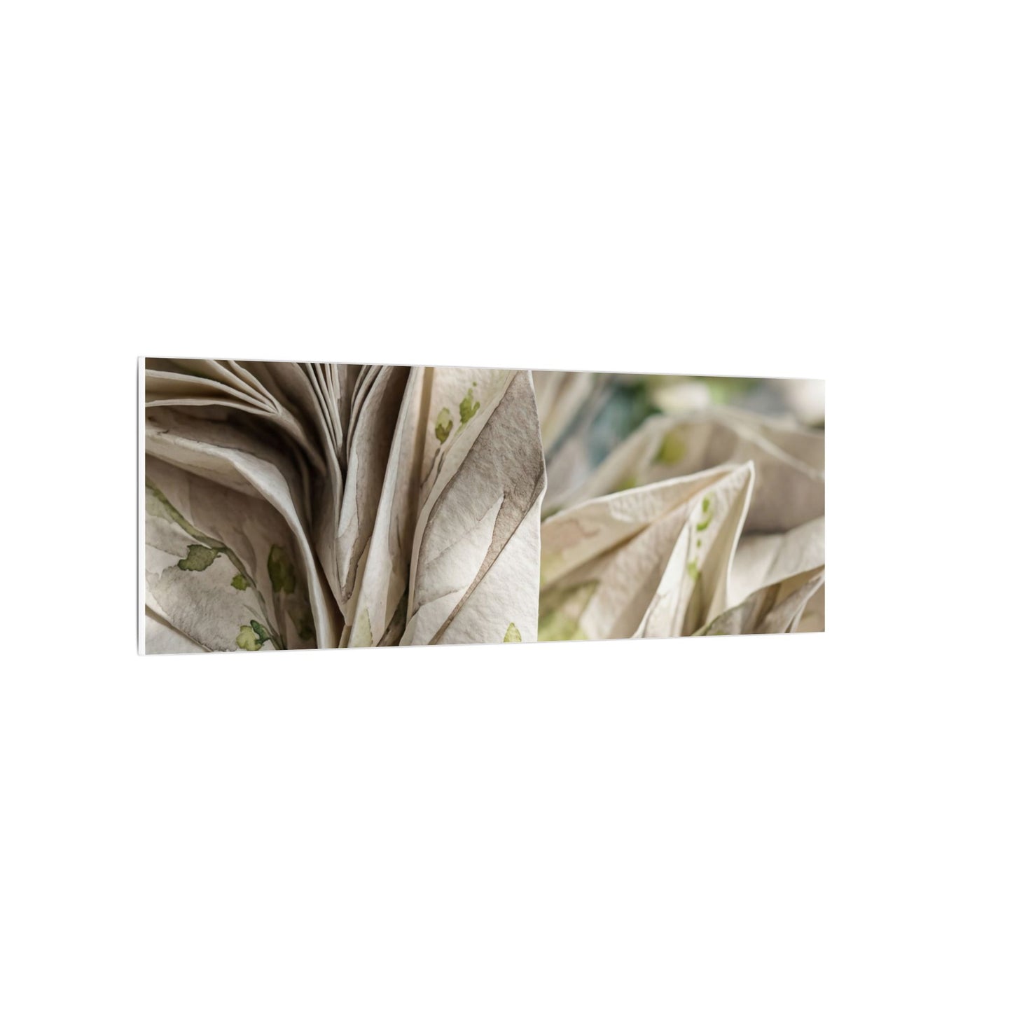 Fukinsei Paper Fold Canvas Art - Japandi Watercolor