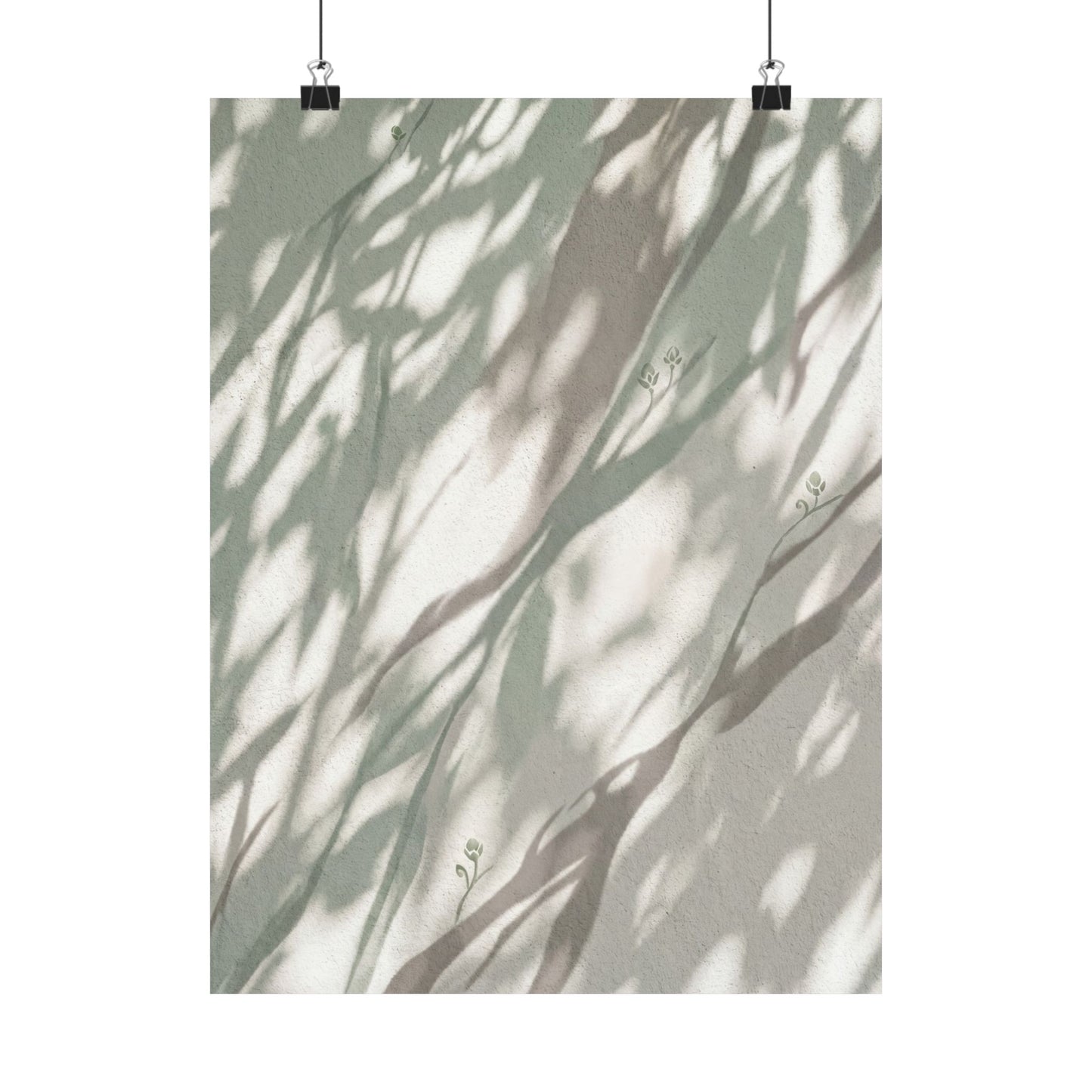 Shadow Play Spring Wall Art Print | Japandi Neutral Design Art Print