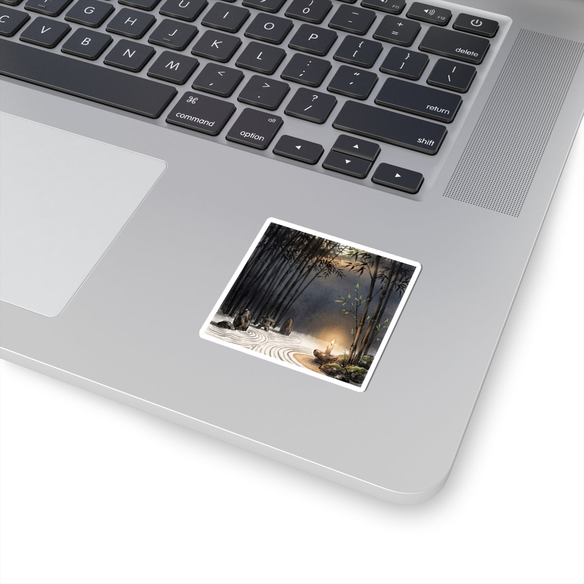 Candlelight Bamboo Grove Sticker - Zen Fukinsei