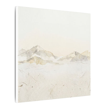 Mountain Mist Winter Canvas Art | Japandi Warm Design