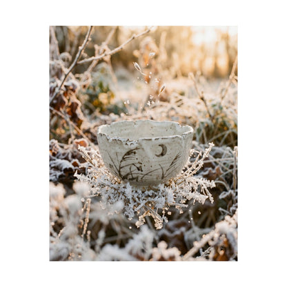 Golden Hour Ceramic Bowl Wall Art Print - Japandi Kanso