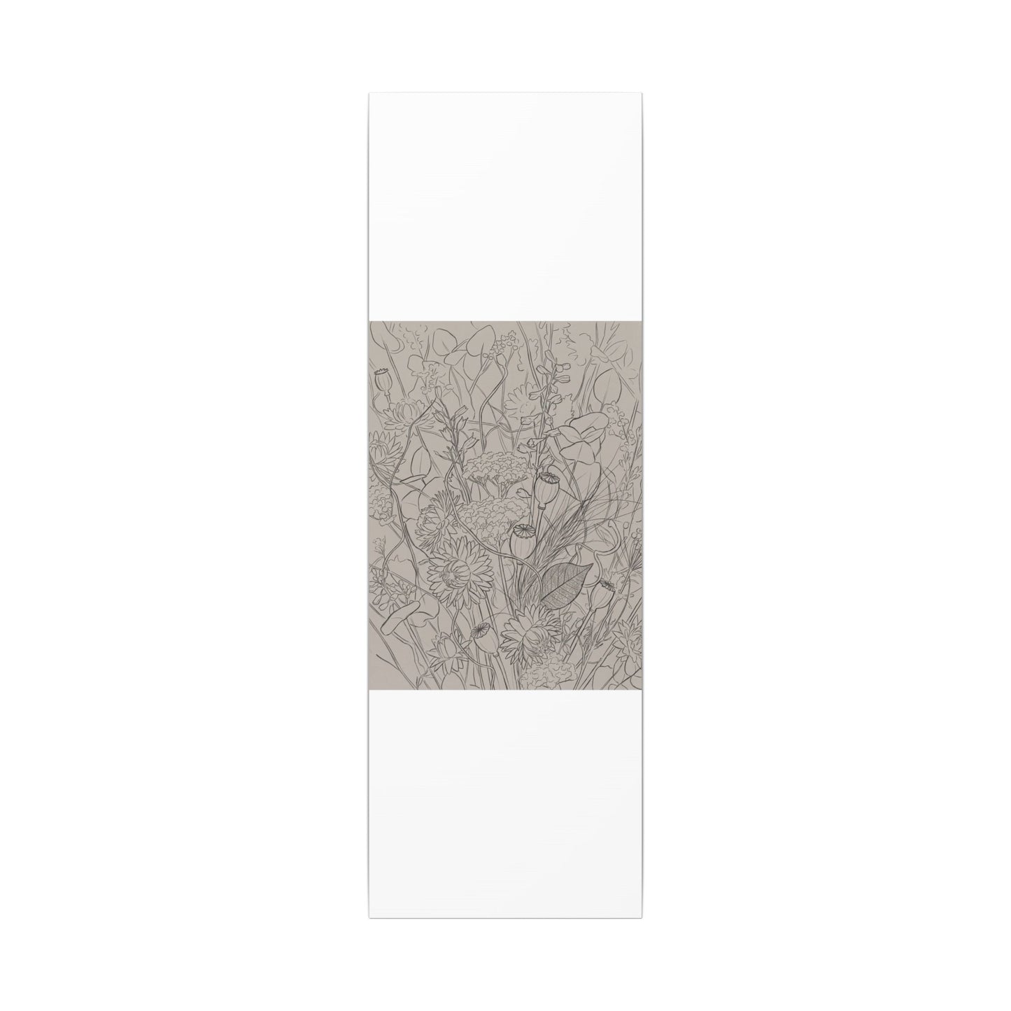Summer Dried Flowers Minimal Line Canvas Art | Elegant Decor