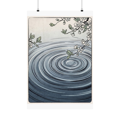 Water Ripple Spring Wall Art Print | Zen Peaceful Design Art Print