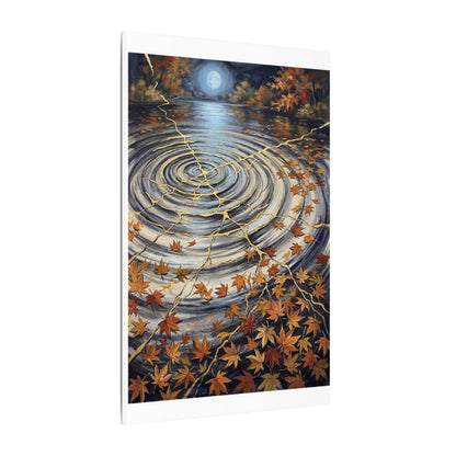 Moonlight Water Ripple Canvas Art - Kintsugi Fukinsei