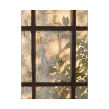 Golden Hour Shoji Screen Canvas Art - Japandi Mono No Aware