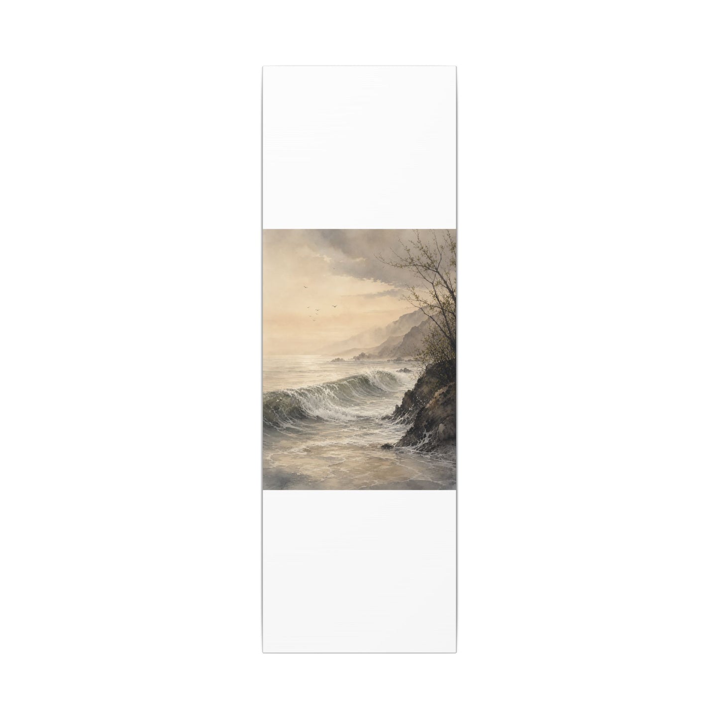 Ocean Wave Spring Canvas Art | Japandi Elegant Design
