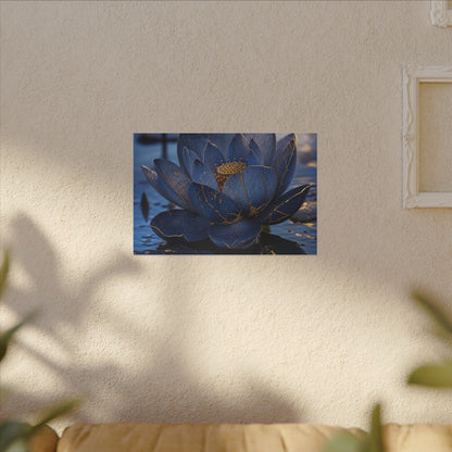 Kintsugi Lotus Flower in Dawn | Broken Beauty Canvas Art