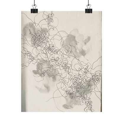 Datsuzoku Shadow Play Wall Art Print - Dark Japandi Dark Texture Art Print