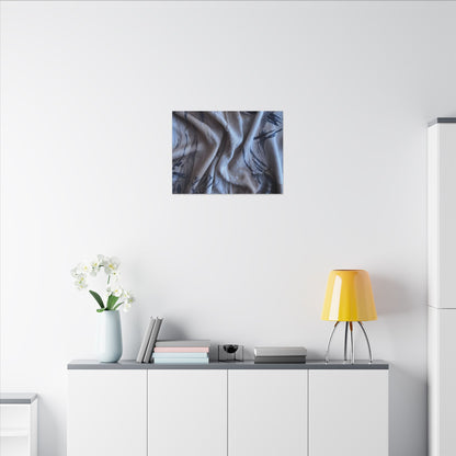 Silk Drape Winter Canvas Art | Japandi Earthy Design