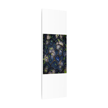 Cracked Earth Canvas Art | Spring Dark Japandi Moody Minimal Art