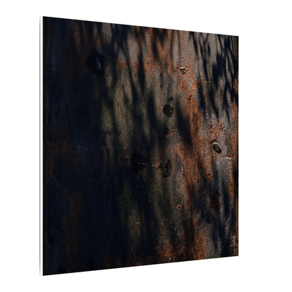 Rust Patina Shadow Zen Canvas Art | Luxurious Dark Japandi Art