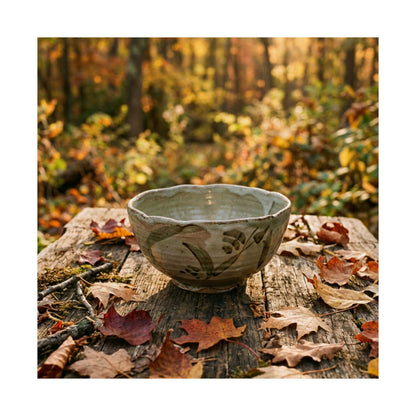 Golden Hour Ceramic Bowl Wall Art Print - Japandi Fukinsei