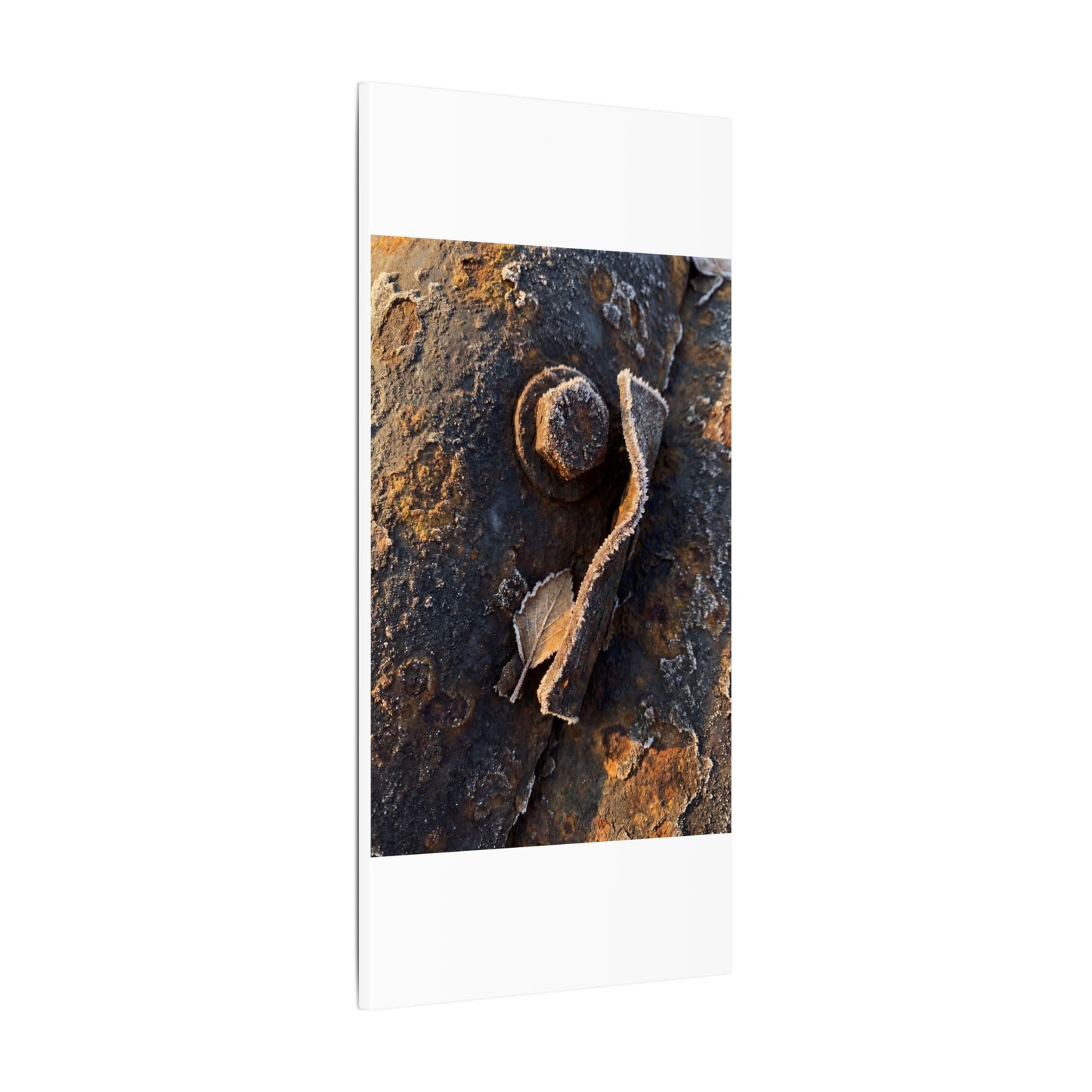 Moody Rust Patina Canvas Art - Moody Minimal Dark Japandi