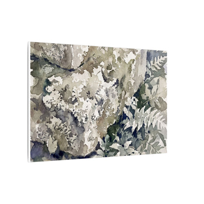Stone Lantern Watercolor Canvas Art | Elegant Japandi Art