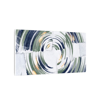 Winter Water Ripple Sumi E Canvas Art | Peaceful Decor