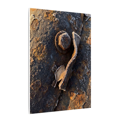 Moody Rust Patina Canvas Art - Moody Minimal Dark Japandi