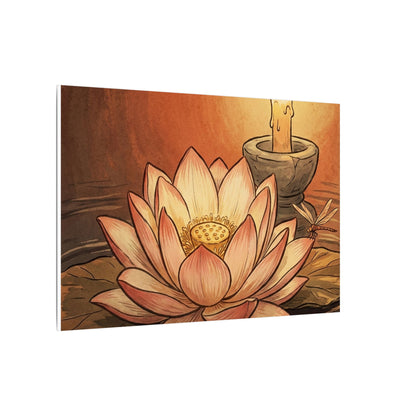 Fukinsei Dried Flowers Canvas Art - Japandi Texture