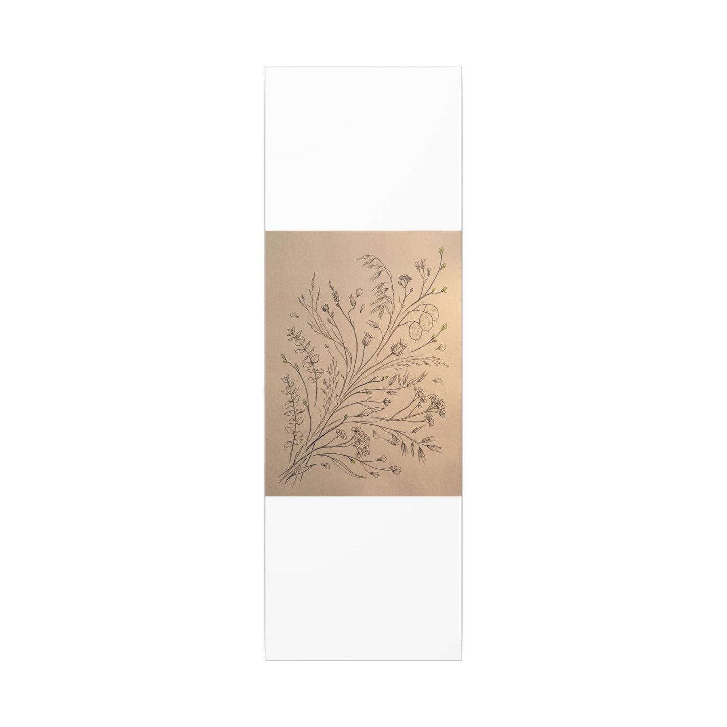 Dried Flowers Canvas Art | Spring Japandi Minimal Line Art