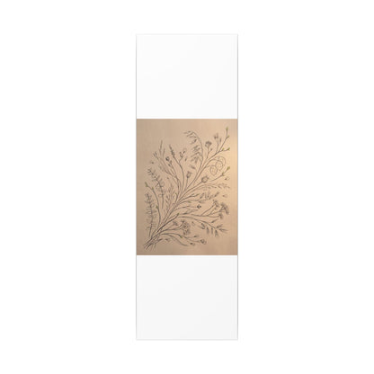 Dried Flowers Canvas Art | Spring Japandi Minimal Line Art