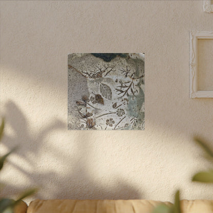Ceramic Bowl Winter Canvas Art | Japandi Earthy Design