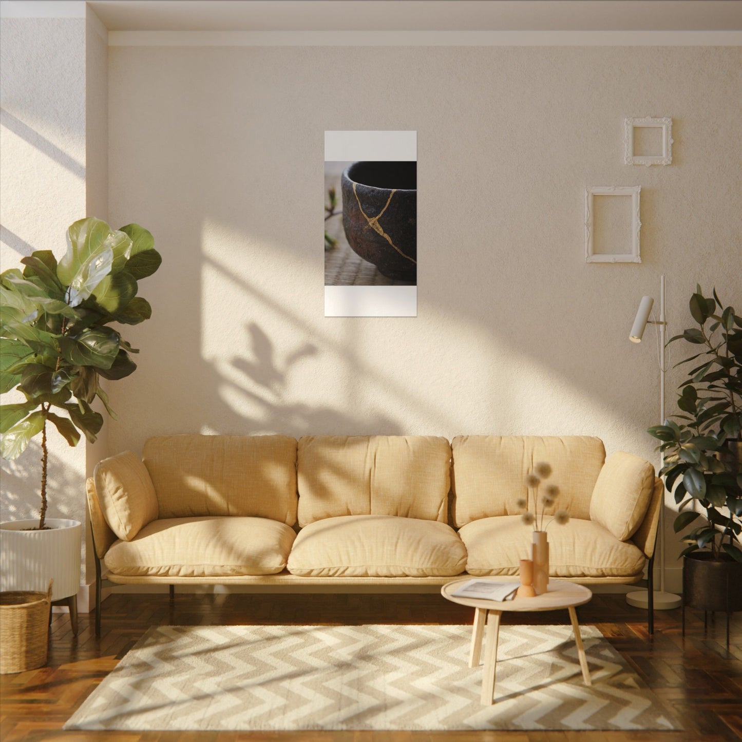Dawn Tea Ceremony Canvas Art - Kintsugi Mono No Aware