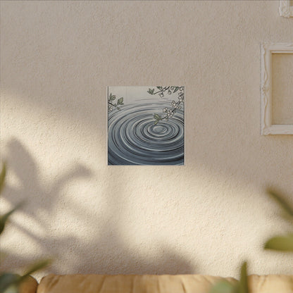 Calm Water Ripple Canvas Art - Ukiyo E Inspired Zen