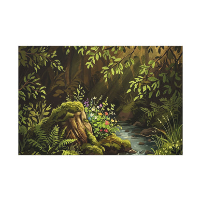 Golden Hour Silk Drape Canvas Art - Dark Japandi Datsuzoku