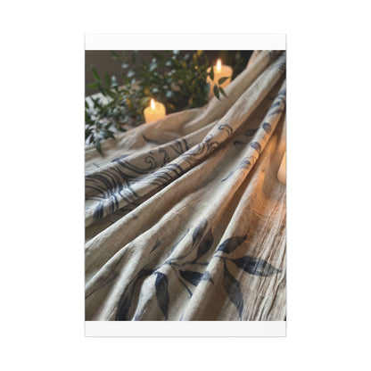 Fukinsei Silk Drape Canvas Art - Japandi Japanese Pattern