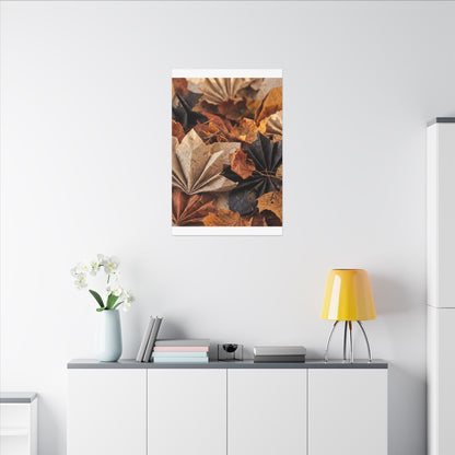 Paper Fold Texture Canvas Art | Elegant Japandi Art