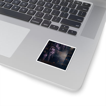 Moody Wisteria Sticker - Moody Minimal Dark Japandi
