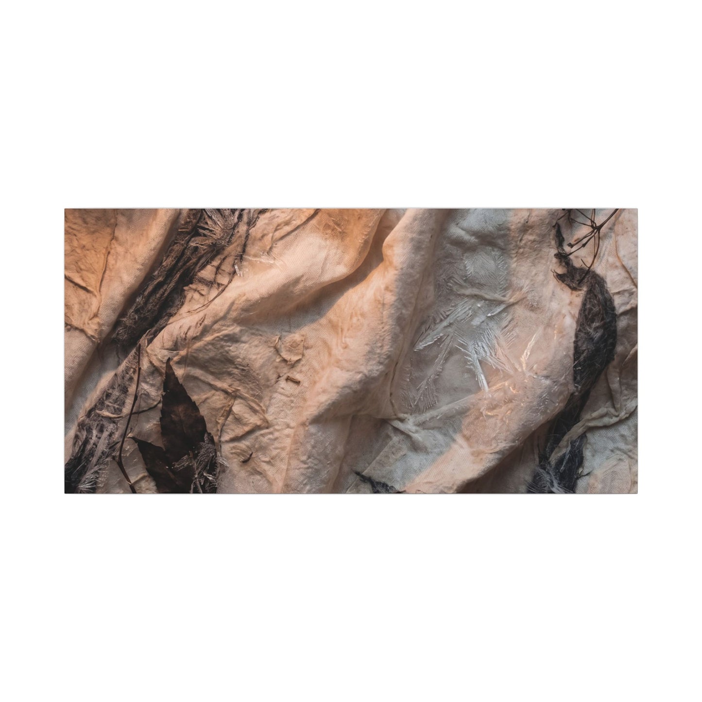 Candlelight Silk Drape Canvas Art - Japandi Mono No Aware