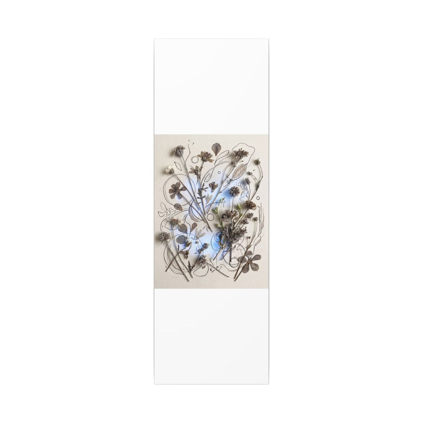 Dried Flowers Minimal Line Canvas Art | Elegant Japandi Art