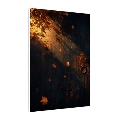 Dark Japandi Rust Patina in Golden Hour | Shadow Zen Canvas Art