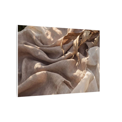 Silk Drape Summer Canvas Art | Japandi Neutral Design
