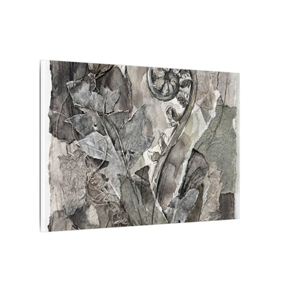 Japandi Fern Unfurling in Overcast | Texture Canvas Art