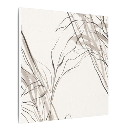 Neutral Shoji Screen Canvas Art - Minimal Line Japandi